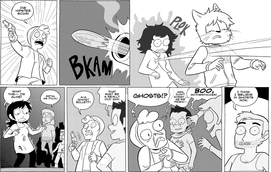 Octopus Pie – #414 – boo (2010-11-15). Meredith Gran, CC BY-NC-SA 3.0 US. https://www.octopuspie.com/comic/414-boo/
