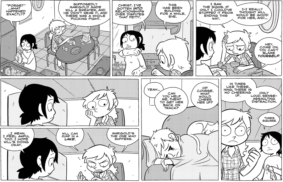 Octopus Pie – #417 – jump in a lake (2010-11-24). Meredith Gran, CC BY-NC-SA 3.0 US. https://www.octopuspie.com/comic/417-jump-in-a-lake/