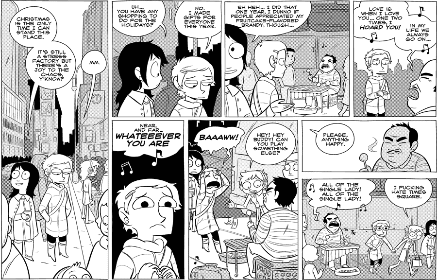 Octopus Pie – #418 – single lady (2010-11-26). Meredith Gran, CC BY-NC-SA 3.0 US. https://www.octopuspie.com/comic/418-single-lady/