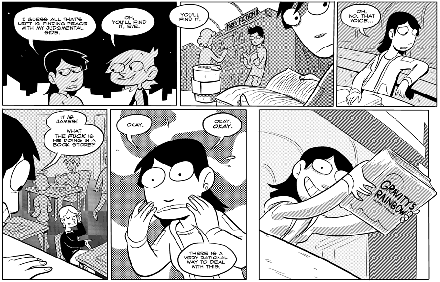 Octopus Pie – #044 – okay (2007-09-07). Meredith Gran, CC BY-NC-SA 3.0 US. https://www.octopuspie.com/comic/044-okay/