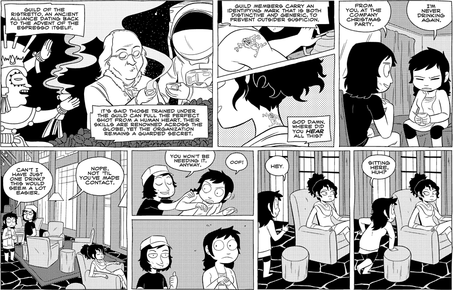 Octopus Pie – #439 – you won’t be needing it (2011-02-11). Meredith Gran, CC BY-NC-SA 3.0 US. https://www.octopuspie.com/comic/439-you-wont-be-needing-it/
