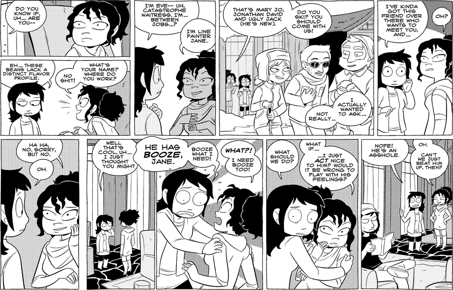 Octopus Pie – #440 – booze what i need (2011-02-14). Meredith Gran, CC BY-NC-SA 3.0 US. https://www.octopuspie.com/comic/440-booze-what-i-need/