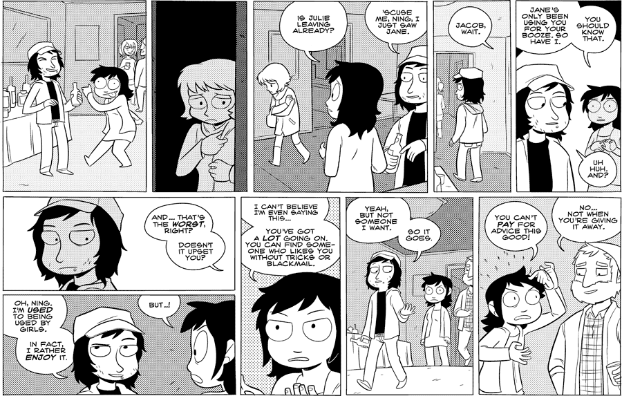 Octopus Pie – #447 – used to being used (2011-03-04). Meredith Gran, CC BY-NC-SA 3.0 US. https://www.octopuspie.com/comic/447-used-to-being-used/