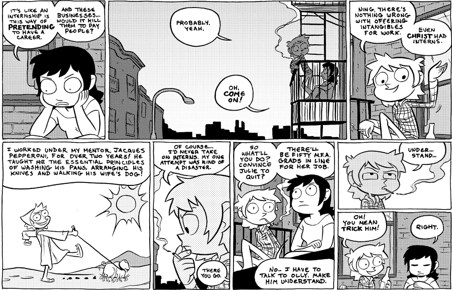 Octopus Pie – #462 – pretending to have a career (2011-04-27). Meredith Gran, CC BY-NC-SA 3.0 US. https://www.octopuspie.com/comic/462-pretending-to-have-a-career/