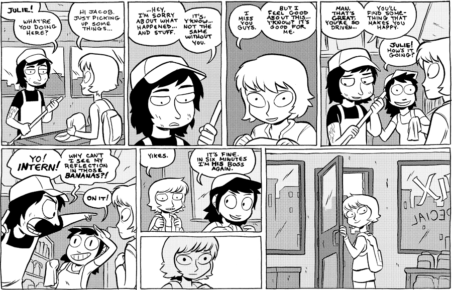 Octopus Pie – #465 – yo intern (2011-05-04). Meredith Gran, CC BY-NC-SA 3.0 US. https://www.octopuspie.com/comic/465-yo-intern/