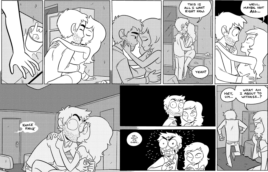 Octopus Pie – #473 – it’s cody (2011-06-09). Meredith Gran, CC BY-NC-SA 3.0 US. https://www.octopuspie.com/comic/473-its-cody/
