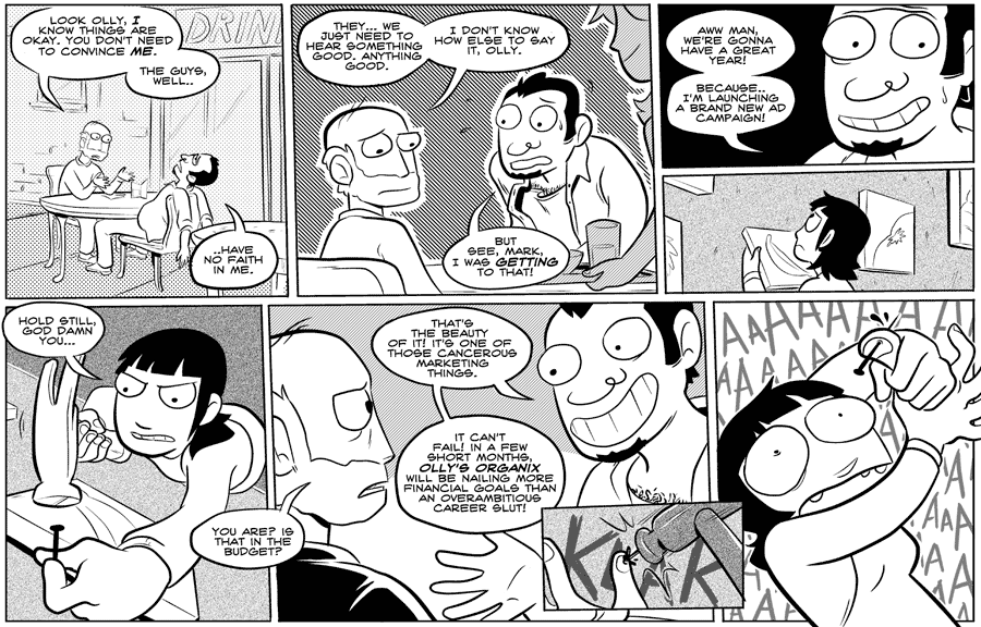 Octopus Pie – #049 – getting to that (2007-09-21). Meredith Gran, CC BY-NC-SA 3.0 US. https://www.octopuspie.com/comic/049-getting-to-that/