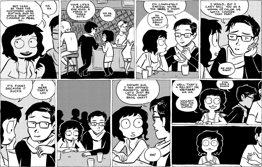 Octopus Pie – #485 – i hear that a lot (2011-10-03). Meredith Gran, CC BY-NC-SA 3.0 US. https://www.octopuspie.com/comic/485-i-hear-that-a-lot/