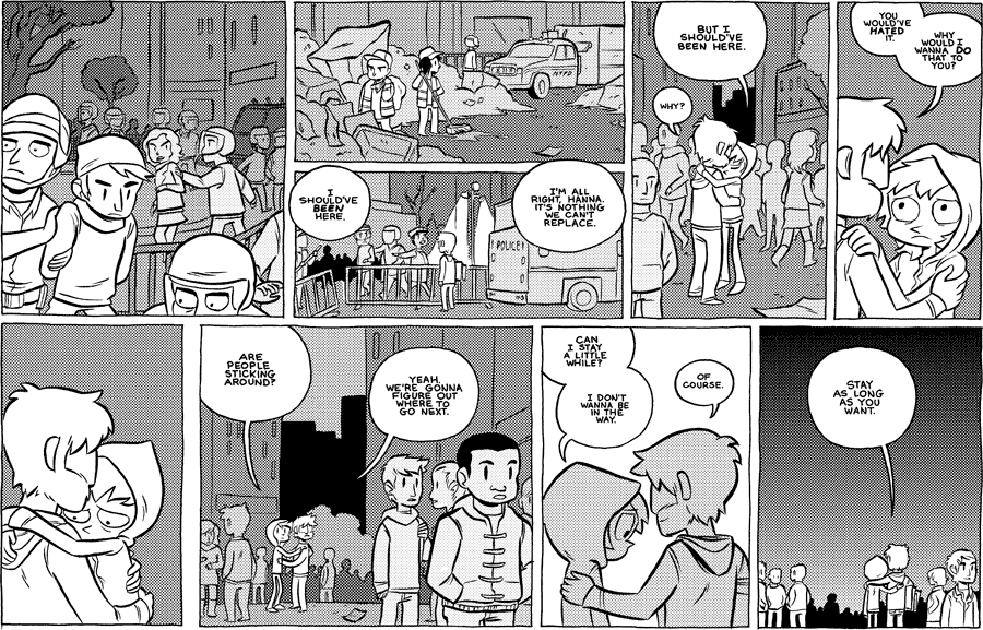 Octopus Pie – #498 – i should’ve been here (2011-12-13). Meredith Gran, CC BY-NC-SA 3.0 US. https://www.octopuspie.com/comic/498-i-shouldve-been-here/