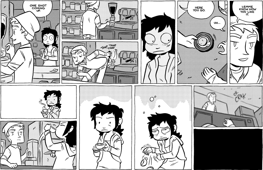 Octopus Pie – #512 – tamp tamp tamp (2012-02-13). Meredith Gran, CC BY-NC-SA 3.0 US. https://www.octopuspie.com/comic/512-tamp-tamp-tamp/