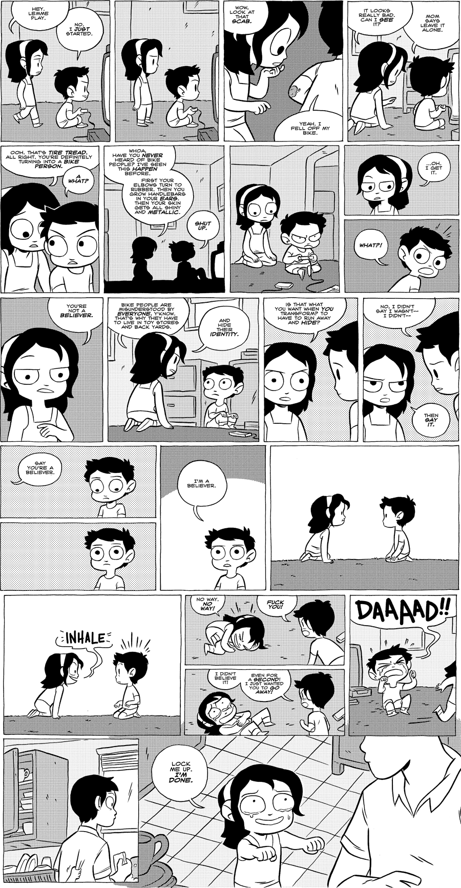 Octopus Pie – #531 – i’m a believer (2012-04-20). Meredith Gran, CC BY-NC-SA 3.0 US. https://www.octopuspie.com/comic/531-im-a-believer/