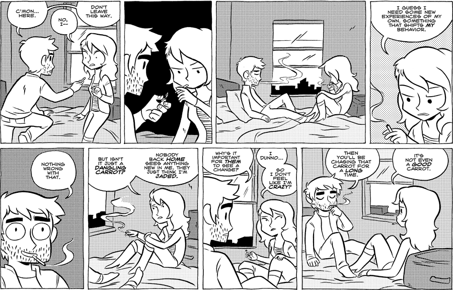 Octopus Pie – #534 – dangling carrot (2012-05-02). Meredith Gran, CC BY-NC-SA 3.0 US. https://www.octopuspie.com/comic/534-dangling-carrot/