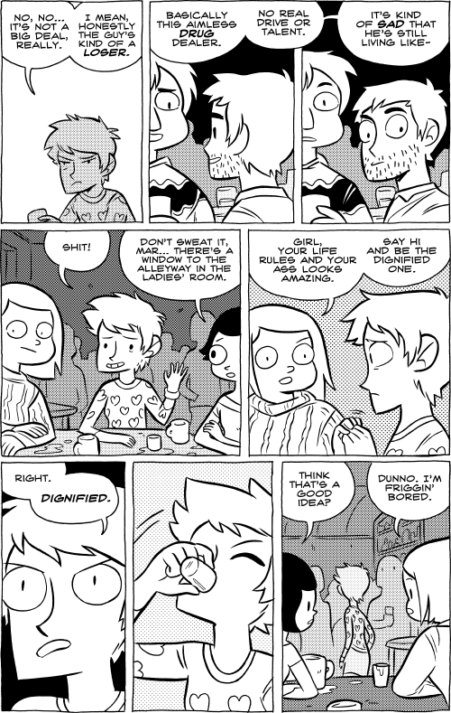 Octopus Pie – #558 – be the dignified one (2012-11-30). Meredith Gran, CC BY-NC-SA 3.0 US. https://www.octopuspie.com/comic/558-be-the-dignified-one/