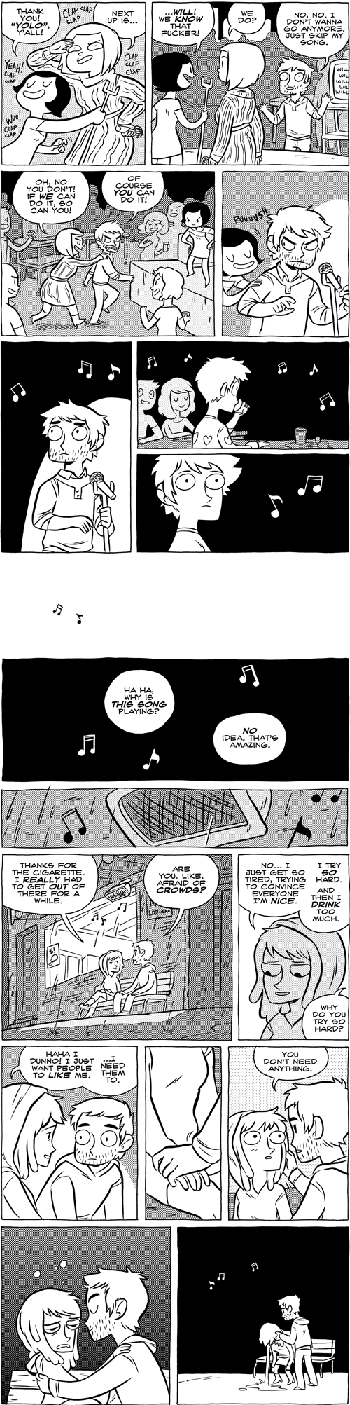 Octopus Pie – #562 – you don’t need anything (2012-12-10). Meredith Gran, CC BY-NC-SA 3.0 US. https://www.octopuspie.com/comic/562-you-dont-need-anything/