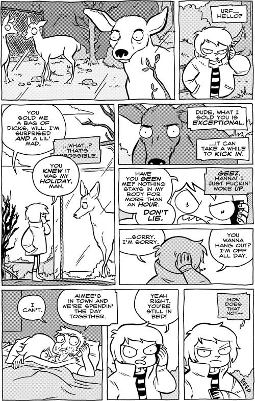 Octopus Pie – #574 – still in bed (2013-01-24). Meredith Gran, CC BY-NC-SA 3.0 US. https://www.octopuspie.com/comic/574-still-in-bed/