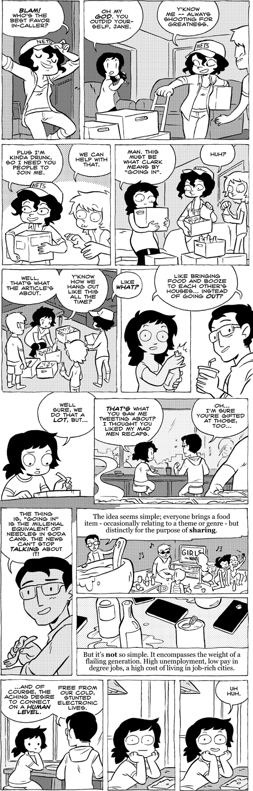 Octopus Pie – #604 + 605 – going in (2013-05-28). Meredith Gran, CC BY-NC-SA 3.0 US. https://www.octopuspie.com/comic/604-605-going-in/