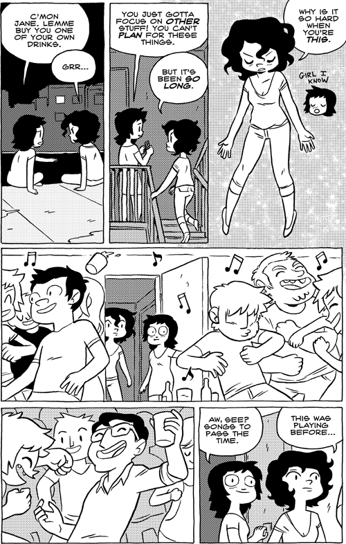 Octopus Pie – #611 – songs to pass the time (2013-06-27). Meredith Gran, CC BY-NC-SA 3.0 US. https://www.octopuspie.com/comic/611-songs-to-pass-the-time/