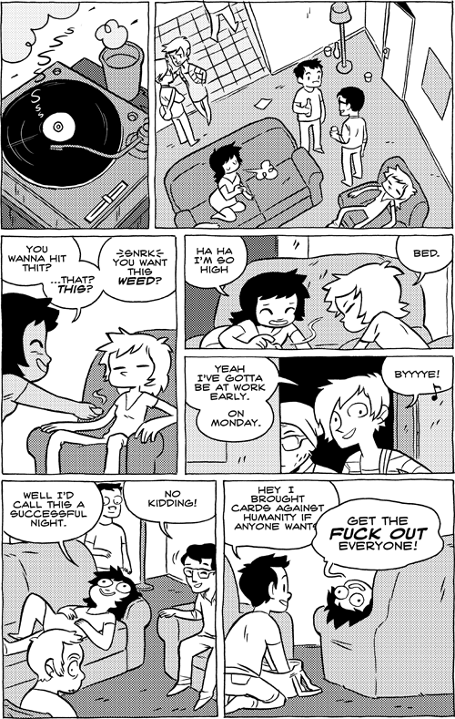 Octopus Pie – #612 – a successful night (2013-07-01). Meredith Gran, CC BY-NC-SA 3.0 US. https://www.octopuspie.com/comic/612-a-successful-night/