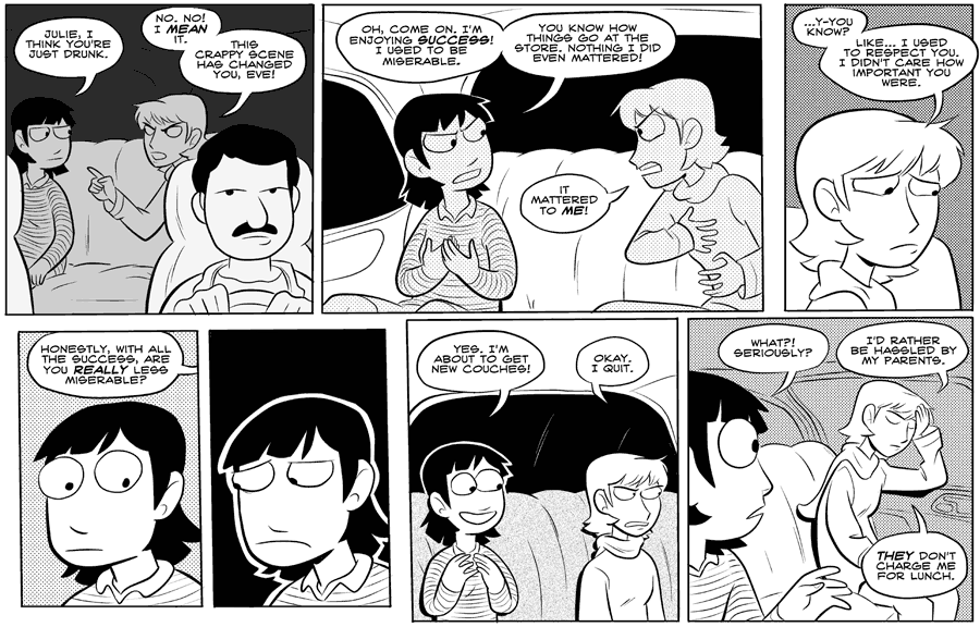 Octopus Pie – #061 – just drunk (2007-10-19). Meredith Gran, CC BY-NC-SA 3.0 US. https://www.octopuspie.com/comic/061-just-drunk/