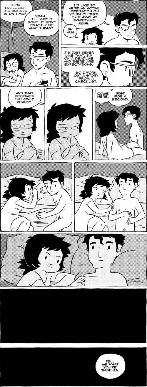 Octopus Pie – #616 – just for a second (2013-07-12). Meredith Gran, CC BY-NC-SA 3.0 US. https://www.octopuspie.com/comic/616-just-for-a-second/