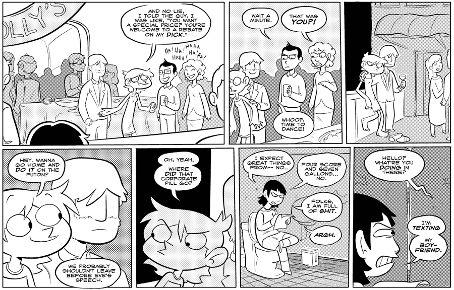 Octopus Pie – #062 – corporate pill (2007-10-22). Meredith Gran, CC BY-NC-SA 3.0 US. https://www.octopuspie.com/comic/062-corporate-pill/