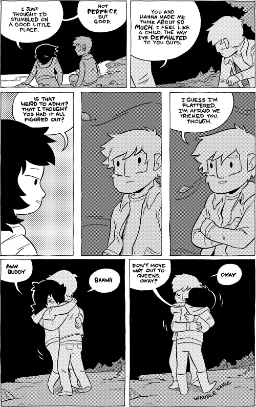 Octopus Pie – #630 – not perfect, but good (2013-11-02). Meredith Gran, CC BY-NC-SA 3.0 US. https://www.octopuspie.com/comic/630-not-perfect-but-good/