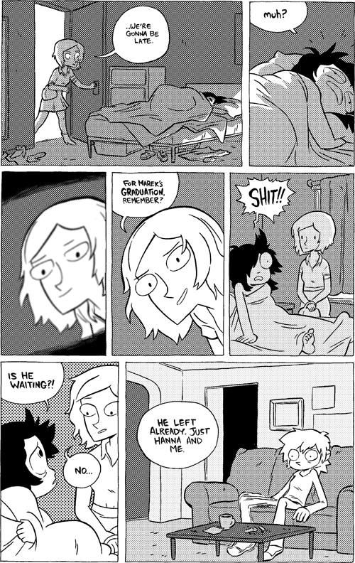 Octopus Pie – #638 – he already left (2014-01-29). Meredith Gran, CC BY-NC-SA 3.0 US. https://www.octopuspie.com/comic/638-he-already-left/