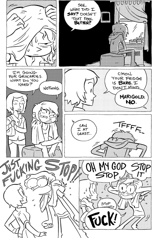 Octopus Pie – #647 – doesn’t that feel better (2014-03-11). Meredith Gran, CC BY-NC-SA 3.0 US. https://www.octopuspie.com/comic/647-doesnt-that-feel-better/