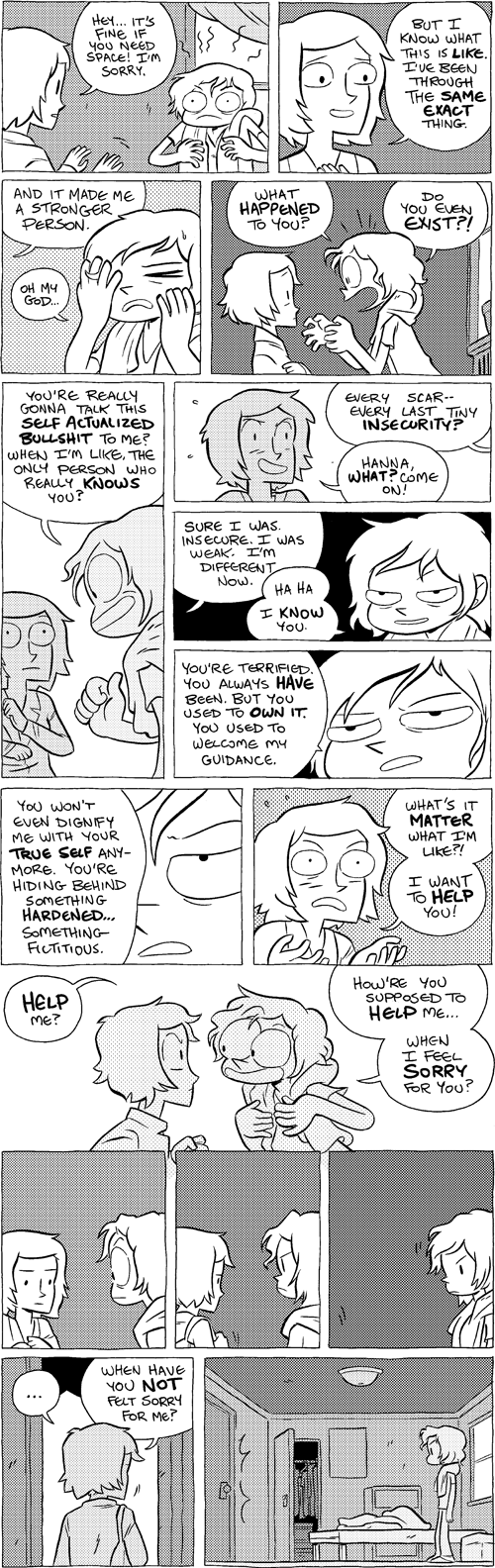Octopus Pie – #648 + 649 – i know you (2014-03-17). Meredith Gran, CC BY-NC-SA 3.0 US. https://www.octopuspie.com/comic/648-649-i-know-you/