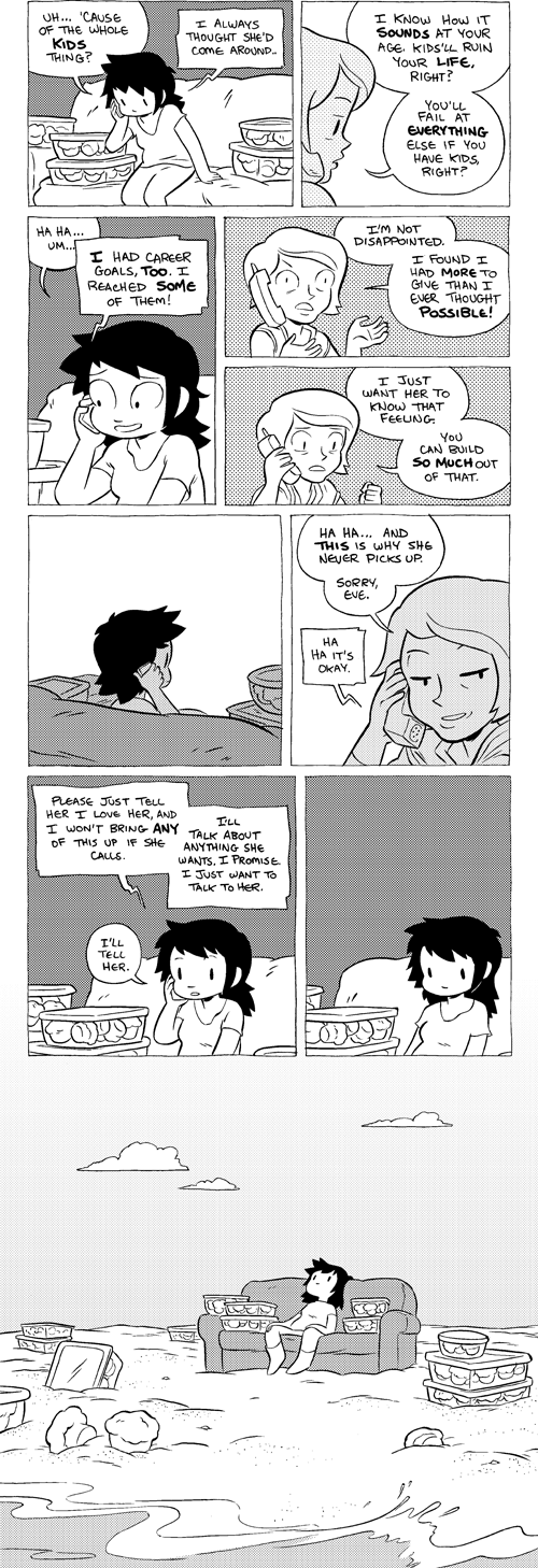 Octopus Pie – #652 + 653 – kids’ll ruin your life (2014-03-31). Meredith Gran, CC BY-NC-SA 3.0 US. https://www.octopuspie.com/comic/652-653-kidsll-ruin-your-life/