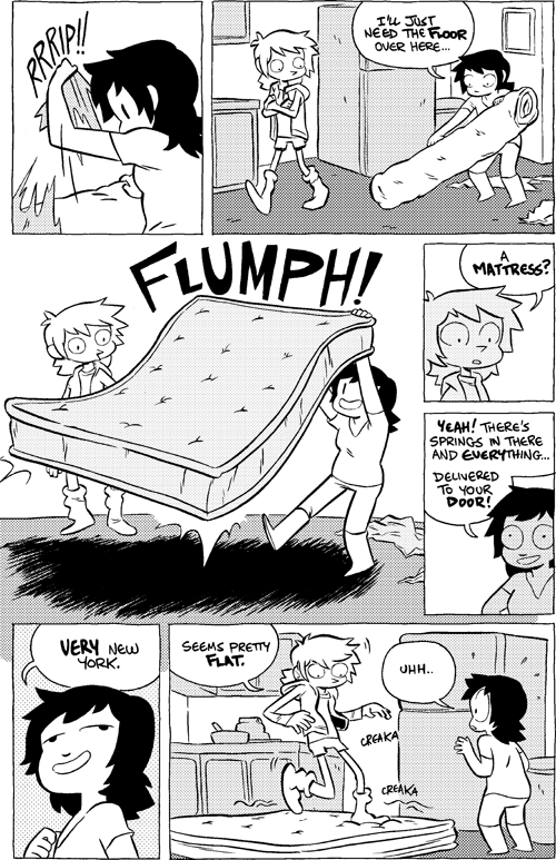 Octopus Pie – #657 – a mattress (2014-04-19). Meredith Gran, CC BY-NC-SA 3.0 US. https://www.octopuspie.com/comic/657-a-mattress/