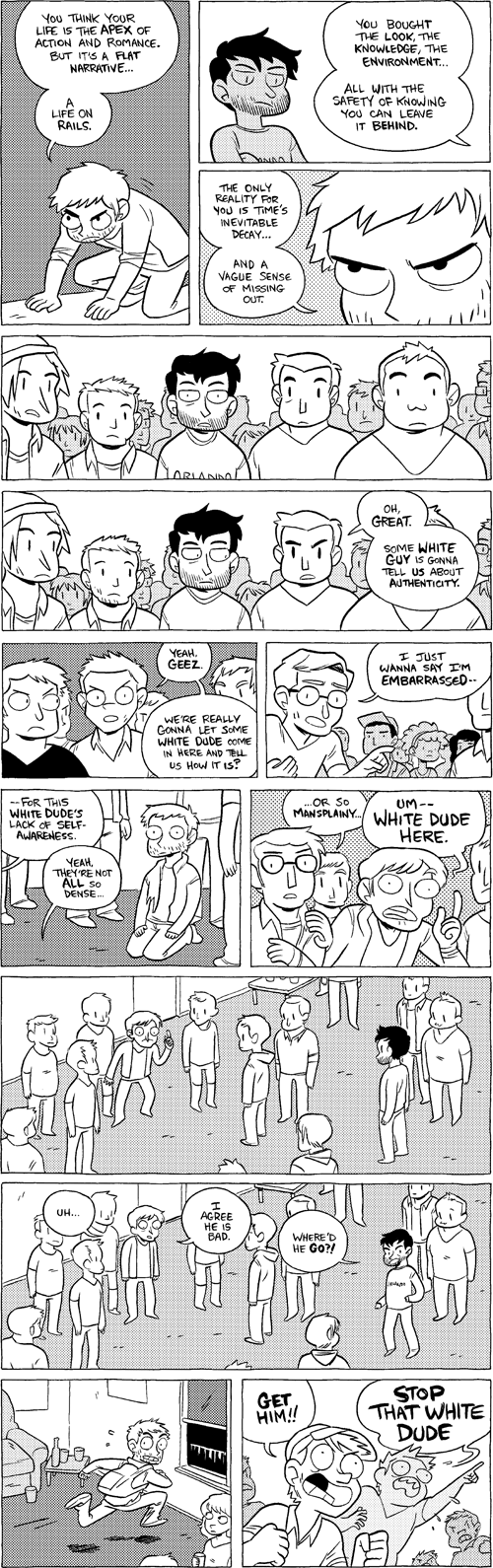 Octopus Pie – #669 + 670 – a life on rails (2014-05-27). Meredith Gran, CC BY-NC-SA 3.0 US. https://www.octopuspie.com/comic/669-670-a-life-on-rails/