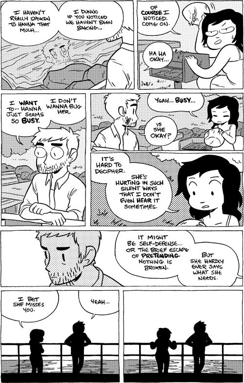 Octopus Pie – #685 – hard to decipher (2014-07-11). Meredith Gran, CC BY-NC-SA 3.0 US. https://www.octopuspie.com/comic/685-hard-to-decipher/