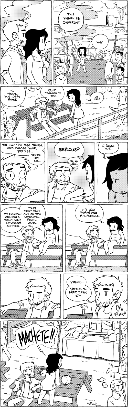 Octopus Pie – #686 + 687 – human and manageable (2014-07-15). Meredith Gran, CC BY-NC-SA 3.0 US. https://www.octopuspie.com/comic/686-687-human-and-manageable/
