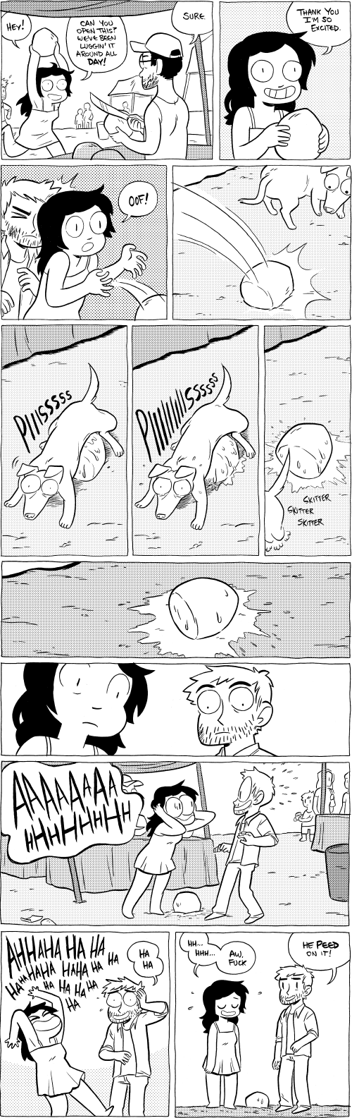 Octopus Pie – #688 + 689 – thank you i’m so excited (2014-07-20). Meredith Gran, CC BY-NC-SA 3.0 US. https://www.octopuspie.com/comic/688-689-thank-you-im-so-excited/