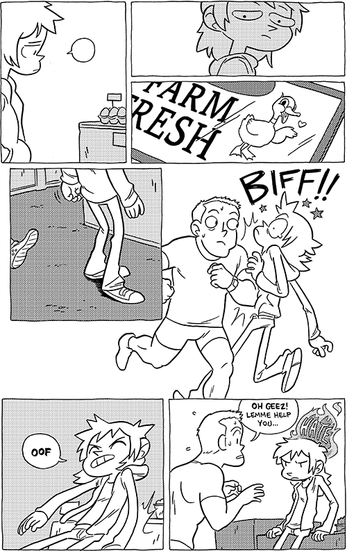 Octopus Pie – #708 – biff (2014-09-19). Meredith Gran, CC BY-NC-SA 3.0 US. https://www.octopuspie.com/comic/708-biff/