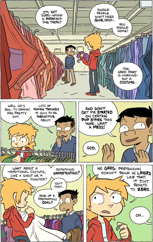 Octopus Pie – #722 – something unpretentious (2014-10-29). Meredith Gran, CC BY-NC-SA 3.0 US. https://www.octopuspie.com/comic/722-something-unpretentious/