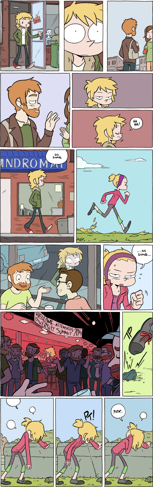 Octopus Pie – #727 + 728 – so dumb (2014-11-18). Meredith Gran, CC BY-NC-SA 3.0 US. https://www.octopuspie.com/comic/727-728-so-dumb/