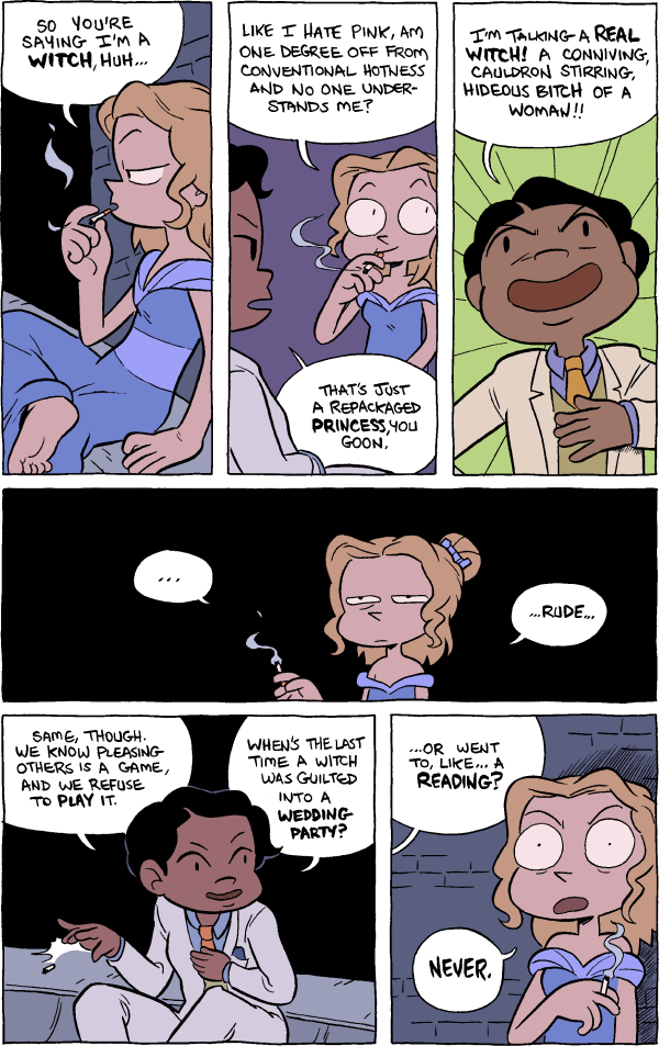 Octopus Pie – #734 – same though (2014-12-09). Meredith Gran, CC BY-NC-SA 3.0 US. https://www.octopuspie.com/comic/734-same-though/