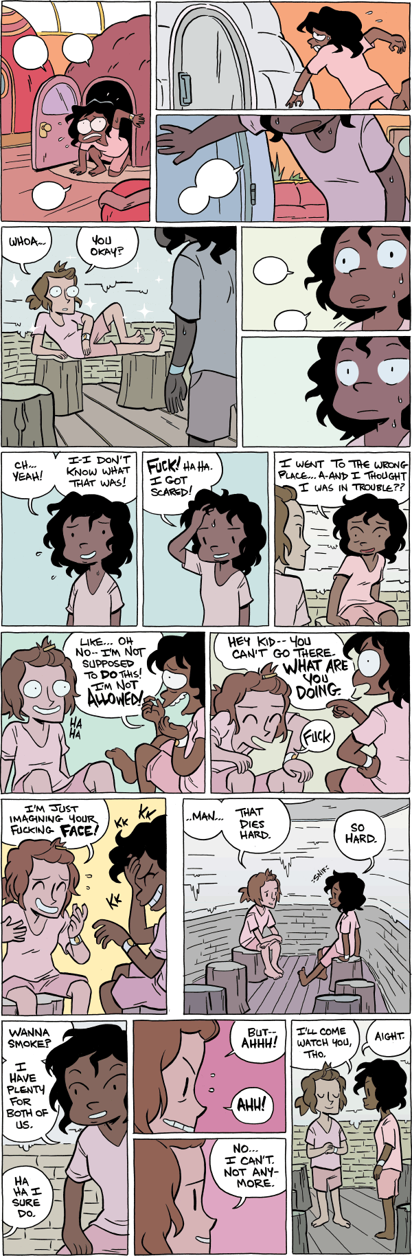 Octopus Pie – #752 + 753 – that dies hard (2015-02-17). Meredith Gran, CC BY-NC-SA 3.0 US. https://www.octopuspie.com/comic/752-753-that-dies-hard/