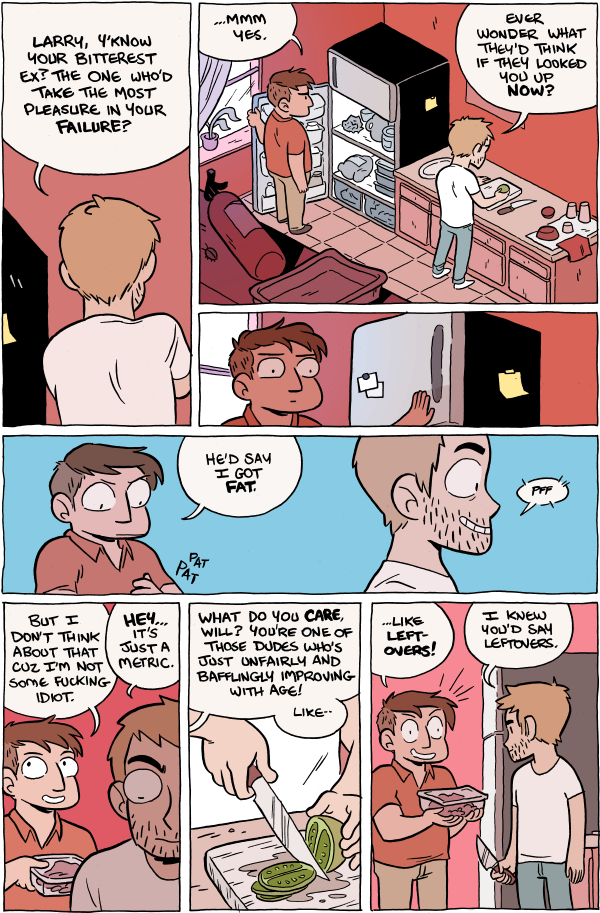 Octopus Pie – #768 – leftovers (2015-04-03). Meredith Gran, CC BY-NC-SA 3.0 US. https://www.octopuspie.com/comic/768-leftovers/