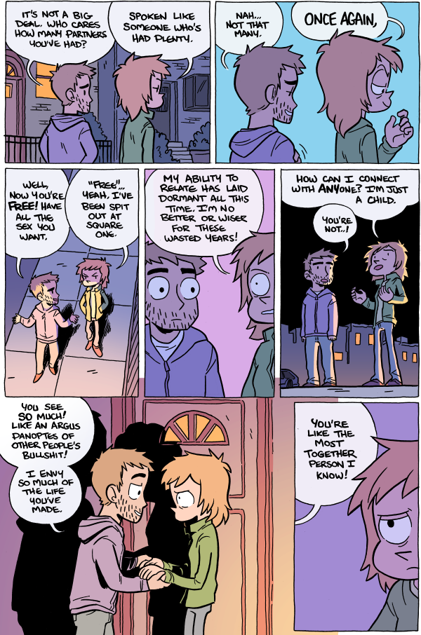 Octopus Pie – #780 – spit out at square one (2015-05-05). Meredith Gran, CC BY-NC-SA 3.0 US. https://www.octopuspie.com/comic/780-spit-out-at-square-one/