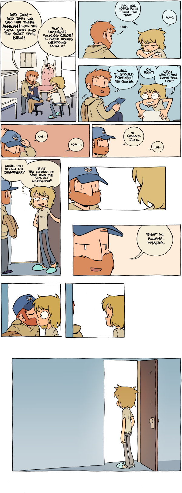 Octopus Pie – #877 – we were both there (2016-03-07). Meredith Gran, CC BY-NC-SA 3.0 US. https://www.octopuspie.com/comic/877-we-were-both-there/