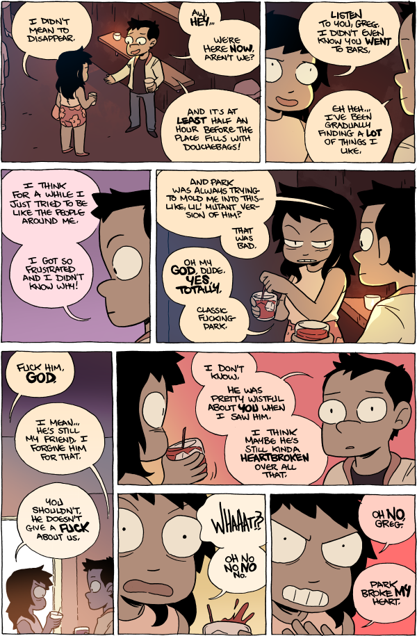 Octopus Pie – #907 – still kinda heartbroken (2016-06-13). Meredith Gran, CC BY-NC-SA 3.0 US. https://www.octopuspie.com/comic/907-still-kinda-heartbroken/