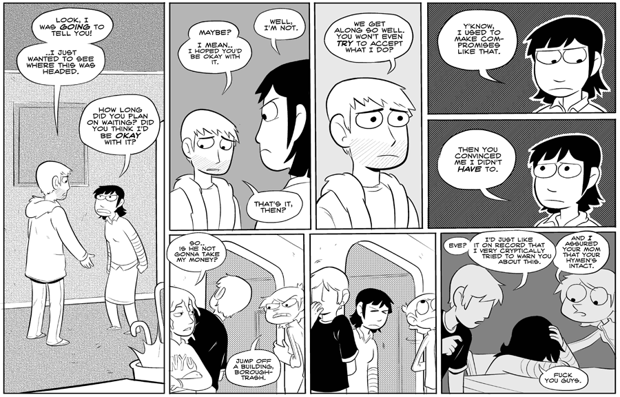Octopus Pie – #083 – borough trash (2007-12-12). Meredith Gran, CC BY-NC-SA 3.0 US. https://www.octopuspie.com/comic/083-borough-trash/