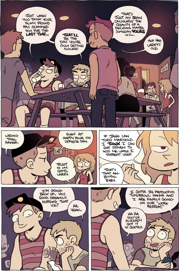Octopus Pie – #919 – dreamily nursing that ice (2016-07-19). Meredith Gran, CC BY-NC-SA 3.0 US. https://www.octopuspie.com/comic/919-dreamily-nursing-that-ice/