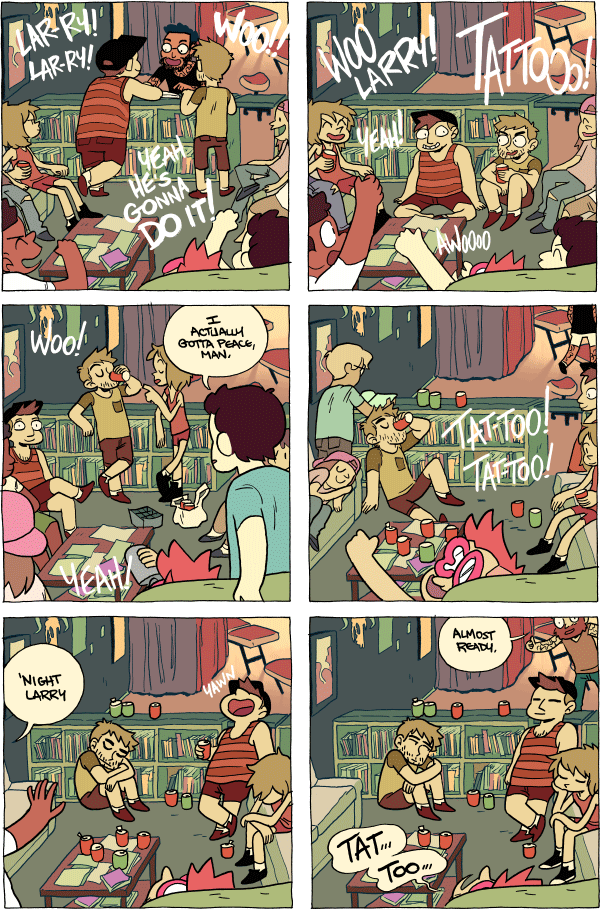 Octopus Pie – #921 – he’s gonna do it (2016-07-24). Meredith Gran, CC BY-NC-SA 3.0 US. https://www.octopuspie.com/comic/921-hes-gonna-do-it/