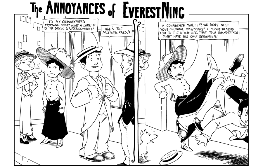 Octopus Pie – #085 – the annoyances of everest ning (2007-12-17). Meredith Gran, CC BY-NC-SA 3.0 US. https://www.octopuspie.com/comic/085-the-annoyances-of-everest-ning/