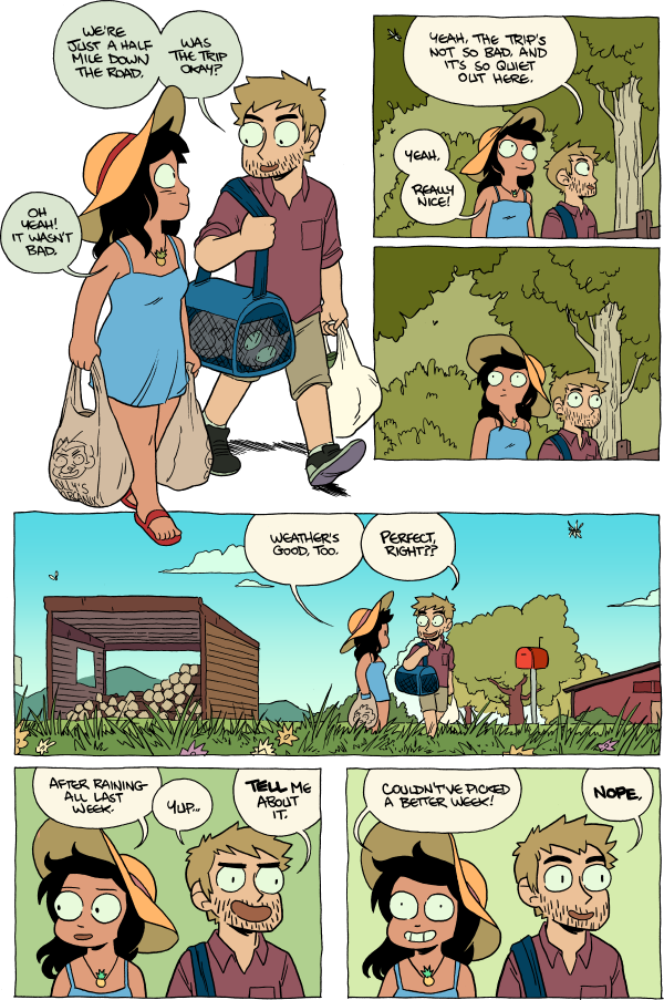Octopus Pie – #937 – weather’s good (2016-08-26). Meredith Gran, CC BY-NC-SA 3.0 US. https://www.octopuspie.com/comic/937-weathers-good/