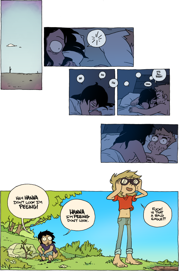 Octopus Pie – #943 – hanna don’t look (2016-09-22). Meredith Gran, CC BY-NC-SA 3.0 US. https://www.octopuspie.com/comic/943-hanna-dont-look/